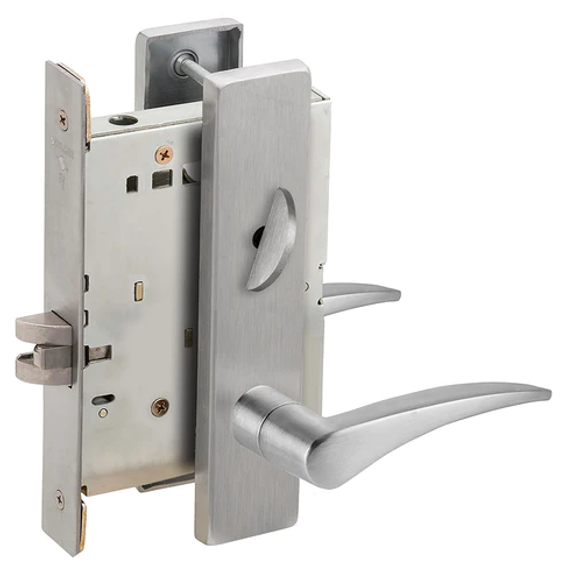 Schlage L9040 12L Mortise Bath/Bedroom Privacy Lock w/ 12 Lever and L Escutcheon