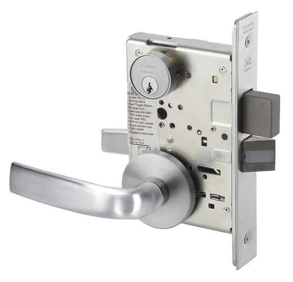 Accentra (Yale) JNR8860FL Room Door Mortise Lever Lock, Jefferson Style