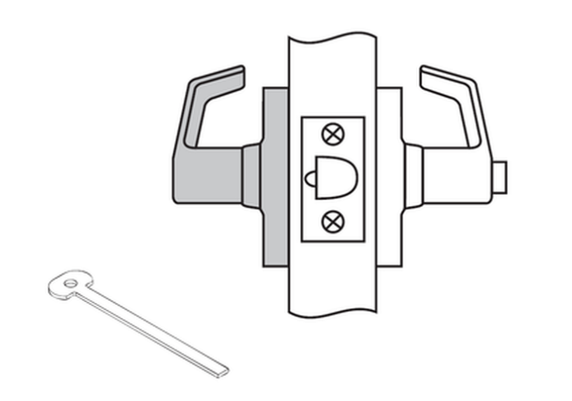 Corbin Russwin CL3120 AZD Grade 1 Privacy Cylindrical Lever Lock