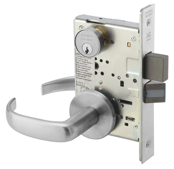 Accentra (Yale) PBR8860-2FL Store Door Mortise Lever Lock, Pacific Beach Style