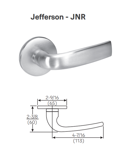 Accentra (Yale) JNR8822FL TRIM PACK Dormitory or Exit Mortise Trim Pack
