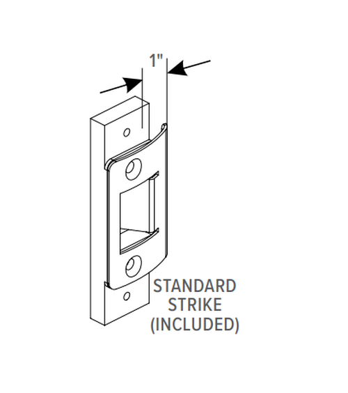 Adams Rite 8400C Narrow Stile Mortise Exit Device w/ Cylinder Dogging