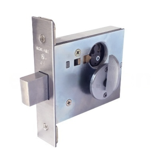 Schlage L460B L283-721 Cylinder x thumbturn Small Case Mortise Deadbolt w/ Exterior LOCKED/UNLOCKED Indicator, Accepts SFIC Core