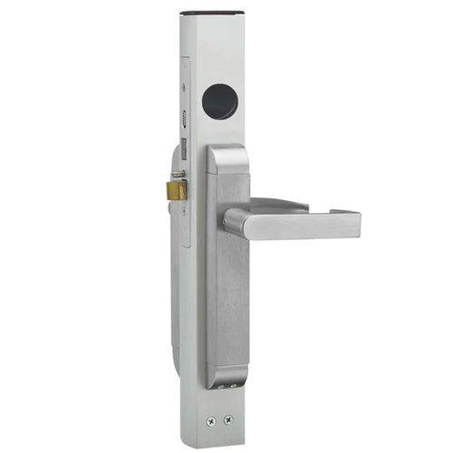 Adams Rite 2190-311-103 Dual Force Interconnected Deadbolt/Deadlatch w/ Trim Set - Square Lever, Flat Strike, 1-1/8" Backset