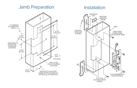 Adams Rite 7400M Ultraline Electric Strike w/ Monitoring Switches, 1-1/4" x 4-7/8" Flat Faceplate for Aluminum Jamb