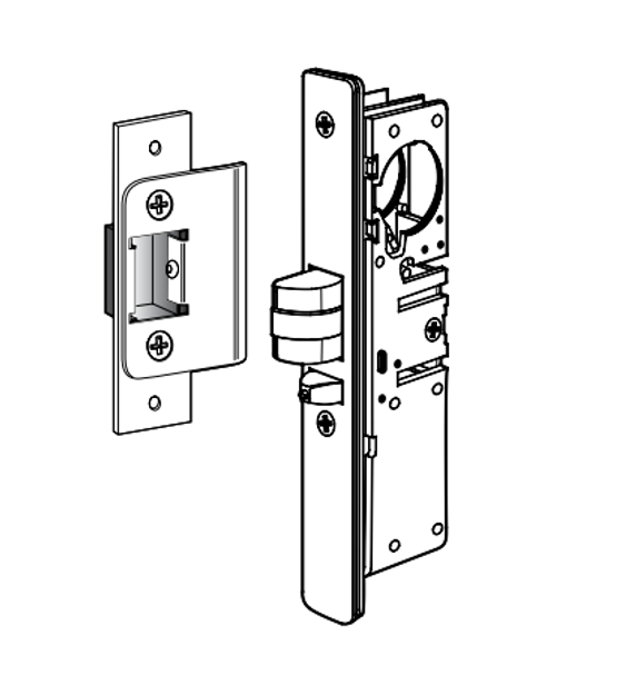 Adams Rite 4512 Standard Duty Deadlatch w/ Bevel Faceplate