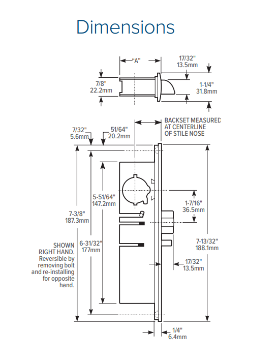 Adams Rite 4530 Standard Duty Deadlatch w/ Flat Faceplate