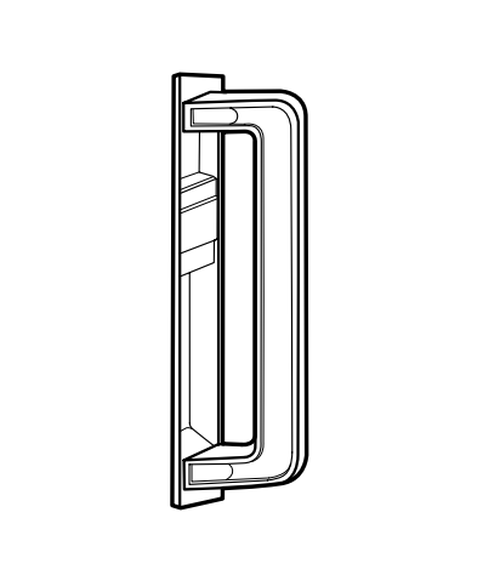 Adams Rite 4453-02-335-IB Grip Pull for 4430, 4431 Flush Lockset