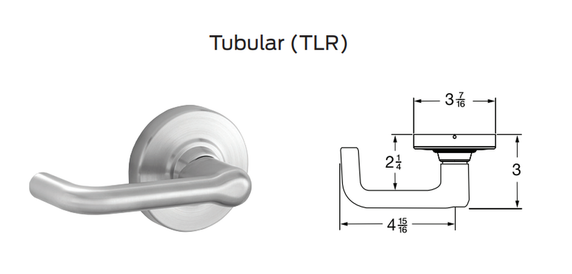Schlage ND80LD TLR Heavy Duty Storeroom Lever Lock, Less Cylinder