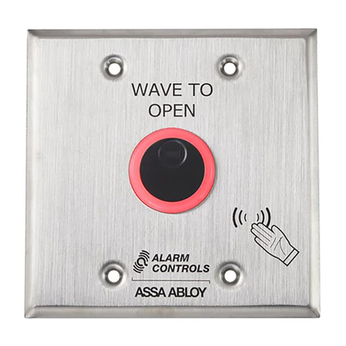 Alarm Controls NTB-2 Battery Powered No Touch Sensor w/ Double Gang Wall Plate