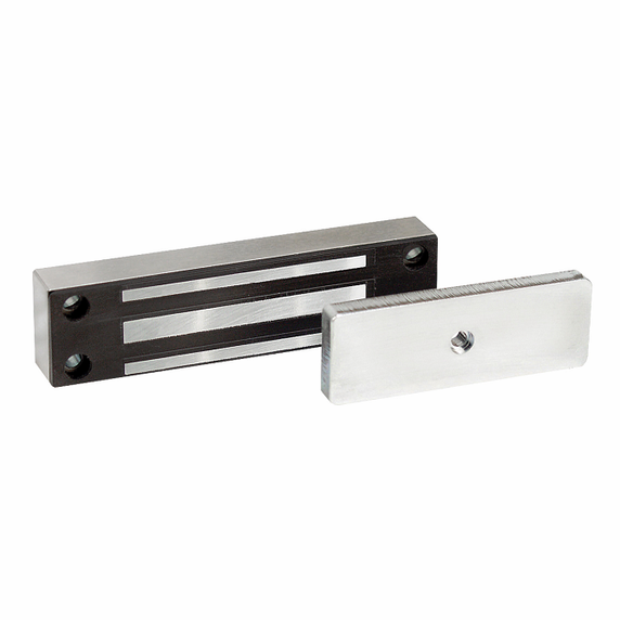 Securitron MCL-24 Cabinet Magnetic Lock, 24VDC w/ 170 lbs Holding Force, Satin Stainless Steel