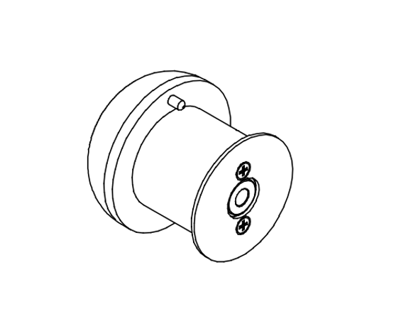 Securitron EASB-62 Energy Absorbing Sex Bolt for M62, Satin Stainless Steel