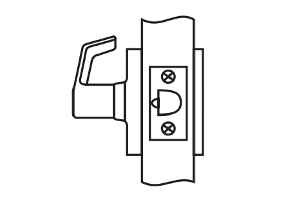 Corbin Russwin CL3180 PZD Grade 1 Passage x blank plate Cylindrical Lever Lock