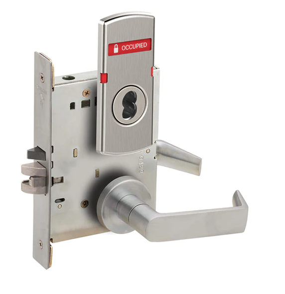 Schlage L9077J 06A IS-OCC Classroom Security Holdback Mortise Lock w/ Interior Vacant/Occupied Indicator