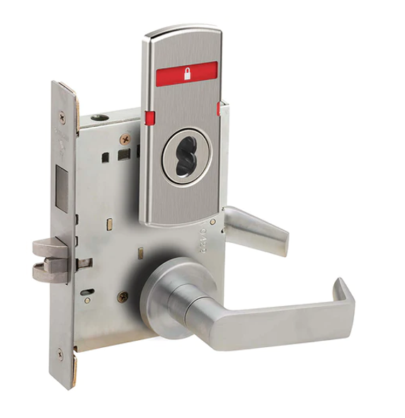 Schlage L9466J 06A IS-SYM Utility Room/Storeroom Mortise Lock w/ Interior Symbols Only Indicator