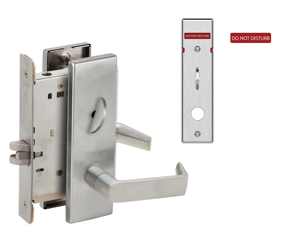 Schlage L9040 06N L283-713 Bath/bedroom Privacy Mortise Lock w/ Interior Do Not Disturb Indicator