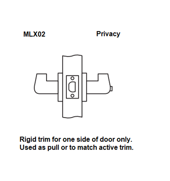 Arrow MLX02-SR Grade 2 Privacy Cylindrical Lever Lock w/ Rigid Sierra Lever Style