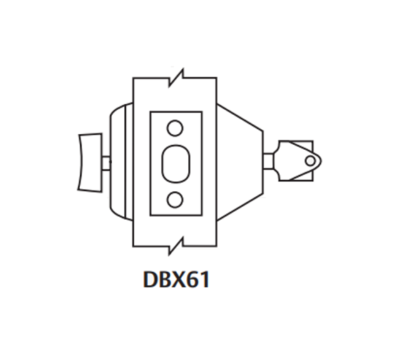 Arrow DBX61 Grade 2 Single Cylinder Deadbolt