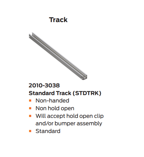 LCN 2015-STD Concealed Standard Track Door Closer, In Frame, Size 5