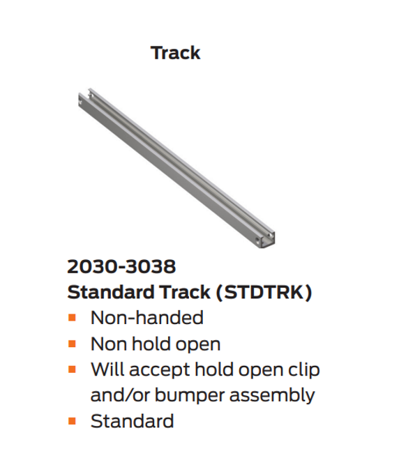 LCN 2035-STD Concealed Standard Track Door Closer, In Tube, Size 5