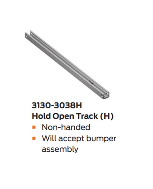 LCN 3133-H Concealed Hold Open Track Door Closer, In Door, Size 3