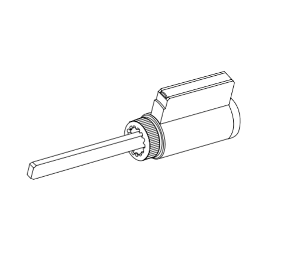 Falcon A23161-05 6-pin Key in Lever Cylinder for RU/T Series (except 381 IS, 571)