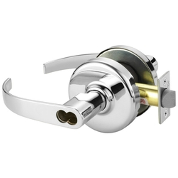 Corbin Russwin CL3132 PZD 625 M08 Grade 1 Institutional/Utility Cylindrical Lever Lock Accepts Small Format IC Core (SFIC) Bright Chrome Finish