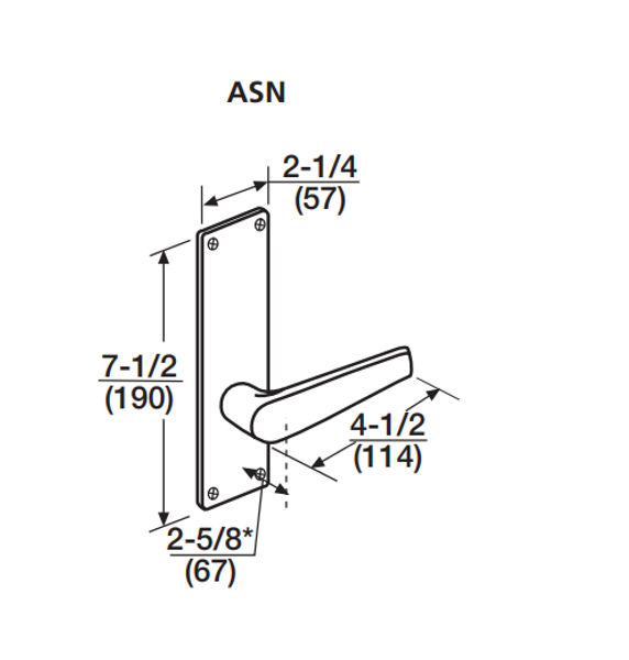 Corbin Russwin ML2069 ASN CL6 Institutional Privacy Mortise Lock, Accepts Large Format IC Core (LFIC)