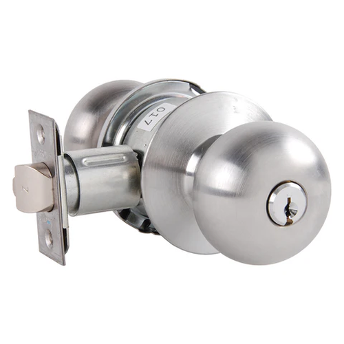 Arrow MK32-TA-26D Public Entrance Cylindrical Knob Lock w/ Tudor Knob, Conventional Cylinder