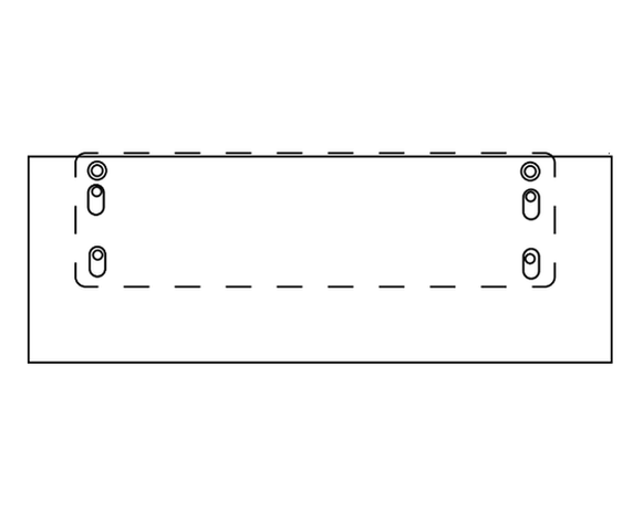 Norton 8549 Metal Cover Drop Plate Kit, Narrow Top Rail for 8000 Series