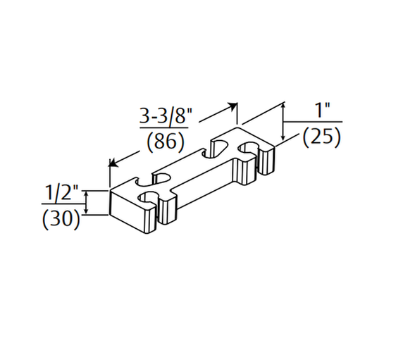 Norton 6891 Clearance/Support Blade Stop for 1600, 7500, 8000, 78-B/F Series