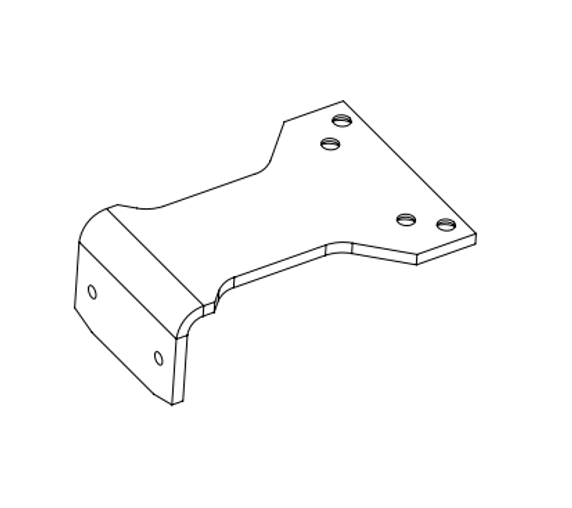 Norton 1628H 689 Standard Soffit Plate, Hold Open, Aluminum Painted