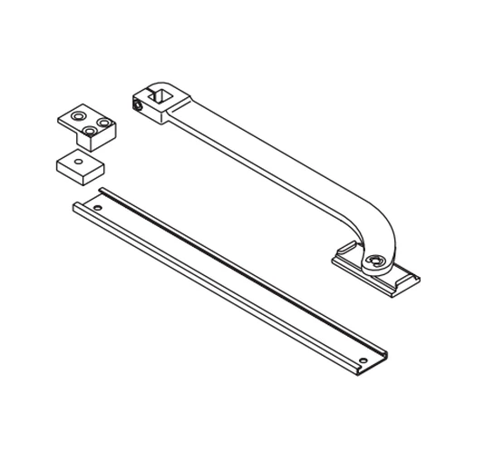 Kawneer KW050719 Offset Arm Package for Single Acting Door