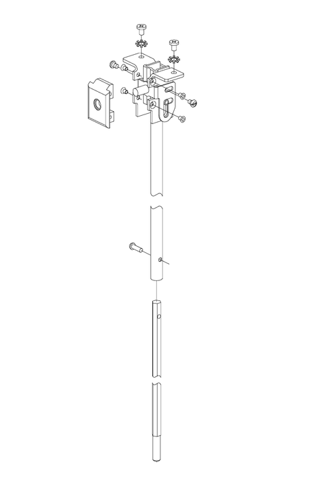 Von Duprin 050457 Top Rod Kit to 6' 8" to 8' Door for 5547-F/8847-F Exit Devices