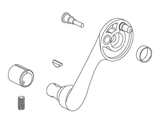 Von Duprin 050139 5547-F/75-F Lever Arm Kit, Right Handed