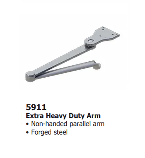 Hager 5200-PAR HD ALM Surface Closer w/ Extra Heavy Duty Arm, Aluminum Finish