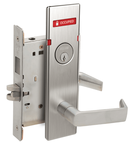 Schlage L9457 06N IS-OCC Classroom Security w/ Deadbolt Mortise Lock, Interior Vacant/Occupied Indicator