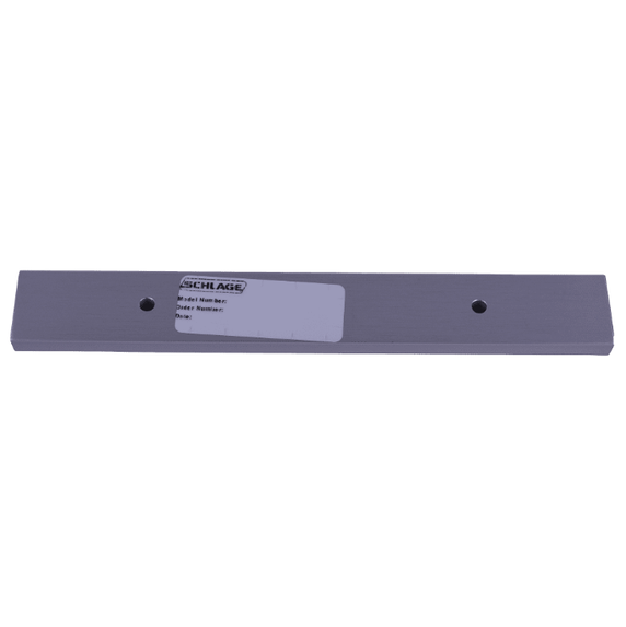 Schlage Electronics 4505F 628 1-1/4" x 5/8" Filler Plate for 450 Series, Satin Aluminum Finish