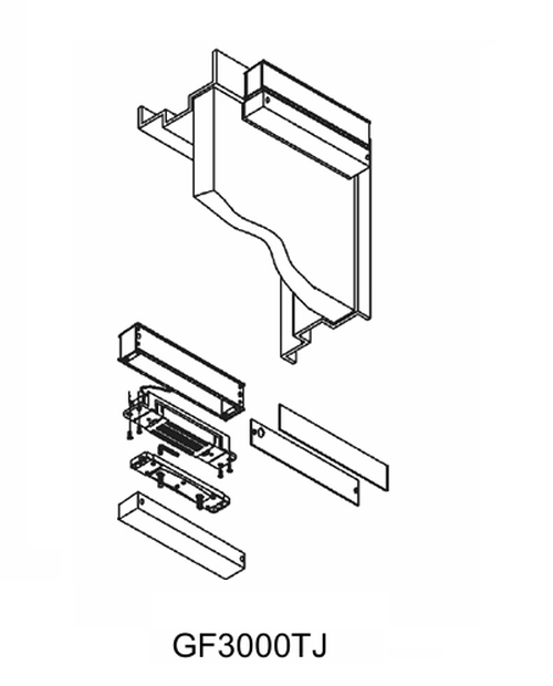 Schlage Electronics GF3000TJ Surface Mounted Shear Lock, Top Jamb, 3000 lbs. Holding Force