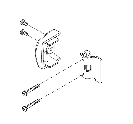 Falcon 650375 Top Latch Case for F-19-V/F-24-V/F-25-V Exit Devices