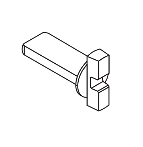 Schlage Electronics 47258184 AD/CO Series Cylindrical/Mortise/Exit Tailpiece for Cylinder, Yale, FSIC, J-YA7