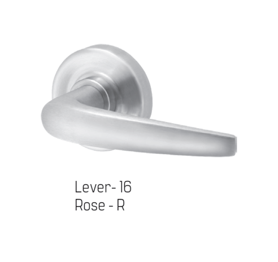 BEST 45H7AB 16R 626 Office Mortise Lever Lock w/ 16 Lever and R Rose, Satin Chrome Finish