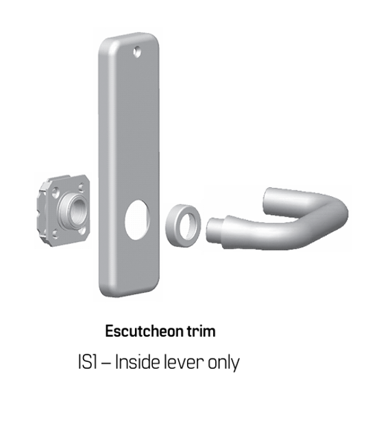 BEST 40HTKIS13J Inside Lever Only Trim Kit w/ Solid Tube/Return Lever and Wrought Trim Style