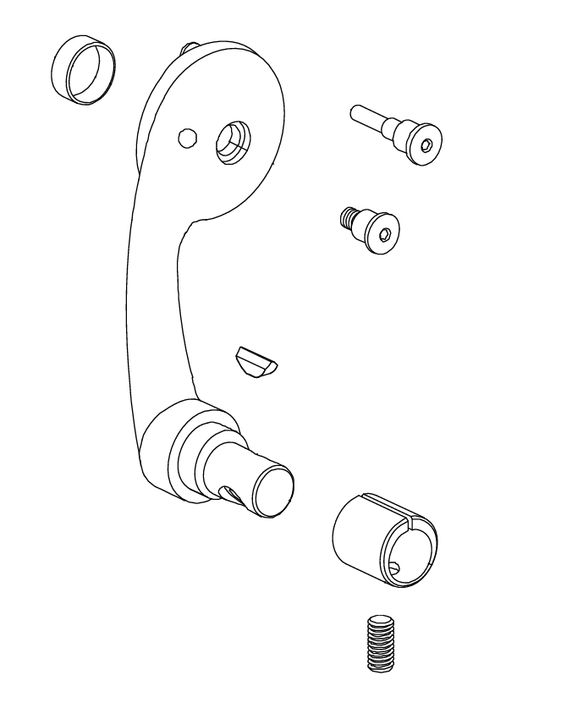 Von Duprin 050112 55 Rim/Mortise/Concealed Vertical Lever Arm Kit, Left Handed