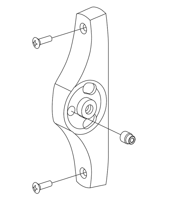 Von Duprin 050196 End Case Kit for 55R/5575/5547, Right Hand Reverse