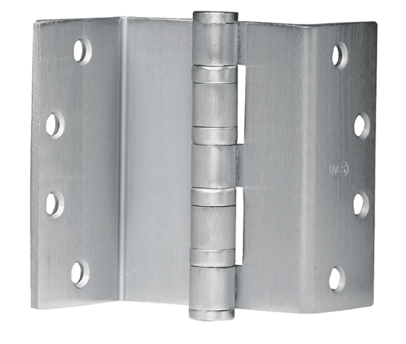Ives 5BB1HWBSC 4.5 630 Five Knuckle Ball Bearing Hinge, Heavy Weight, 4-1/2" Beveled Swing Clear, Satin Stainless Steel Finish
