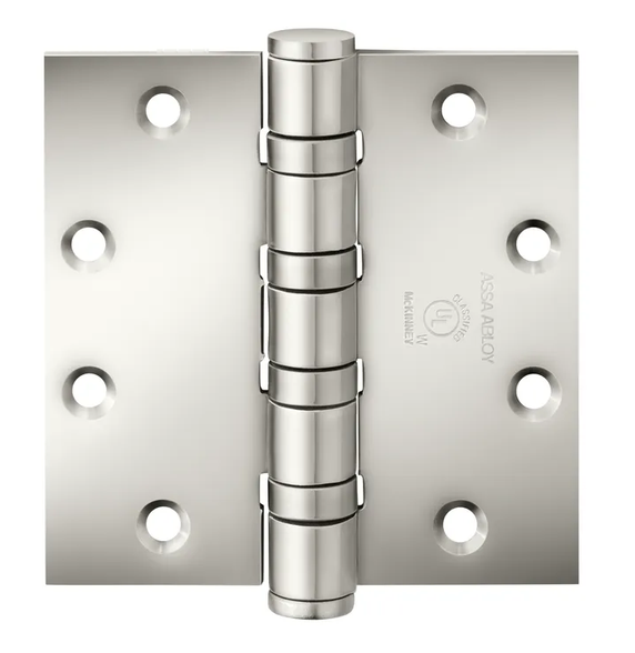 Mckinney T4A3386 4-1/2X4-1/2 Five Knuckle Full Mortise Hinge, Heavy Weight, 4-1/2" x 4-1/2"