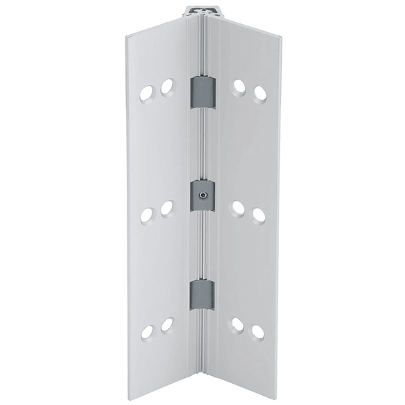 Ives 112HD 95 US28 Full Mortise Aluminum Geared Continuous Hinge, 95", Aluminum Finish