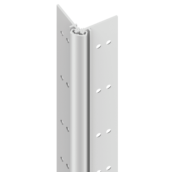 Ives 112XY 95 Full Mortise Aluminum Geared Continuous Hinge, 95", Center Loaded, Narrow Frame and Door Leaf