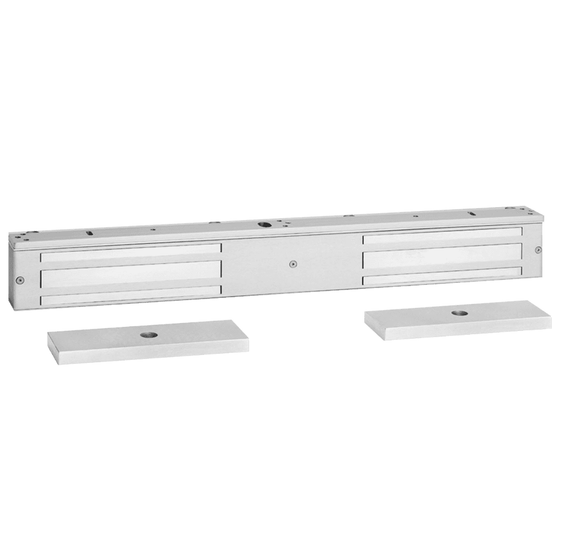 SDC 1512V Double EMLock Magnetic Lock, 1,650 lbs Holding Force, Satin Aluminum Finish